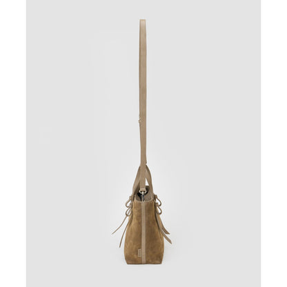 Perona Hallie Taupe Tote Bag