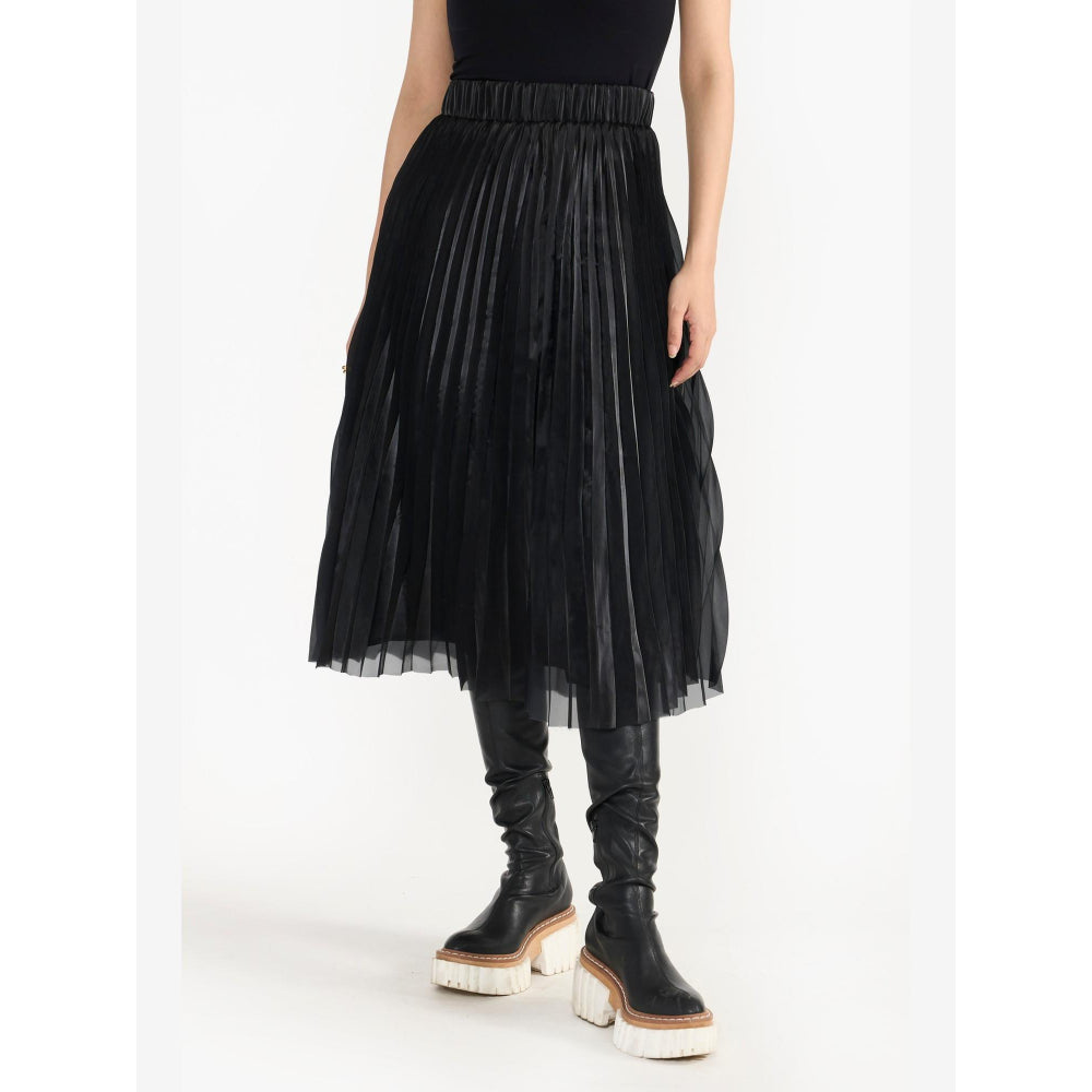 Perona Azariah Black Organza Skirt