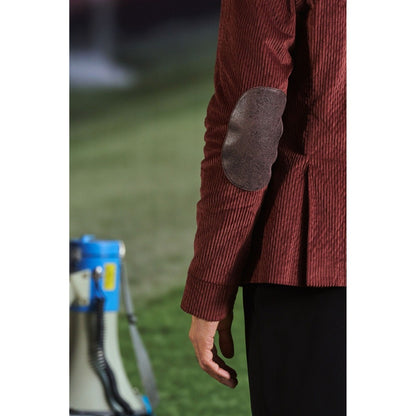 Philocaly Men Maroon Collar Neck Textured Shacket