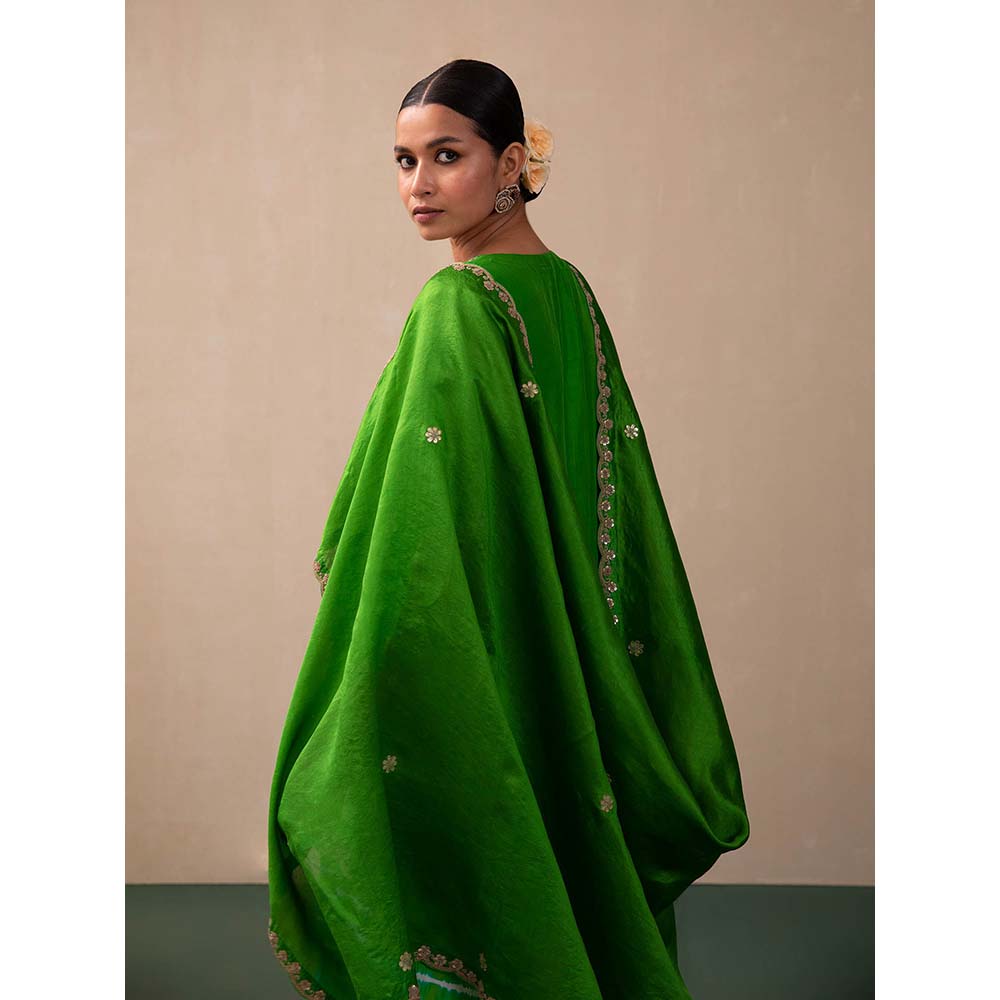 PINK CITY BY SARIKA Leheriya Kurti with Sharara and Dupatta (Set of 3)