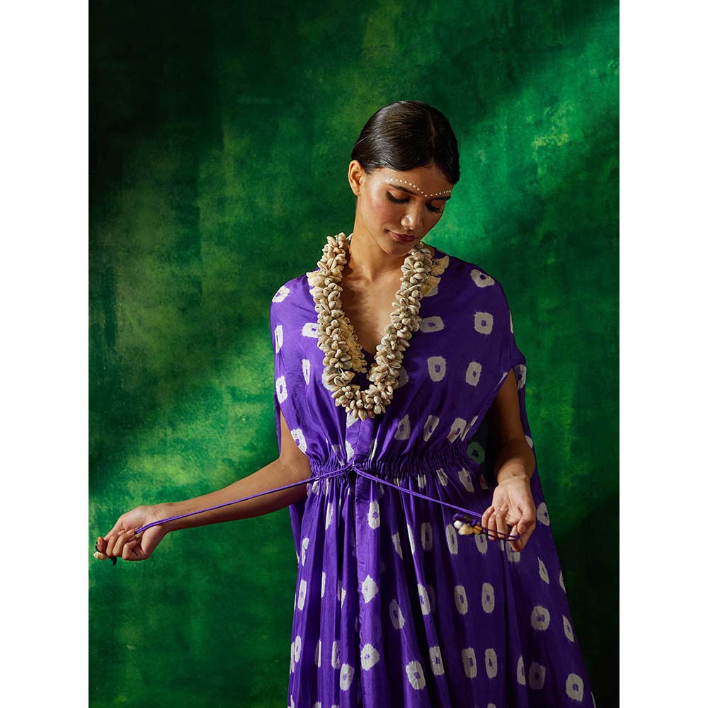 PINK CITY BY SARIKA Shibori Wrap Paired with Skirt (Set of 3)