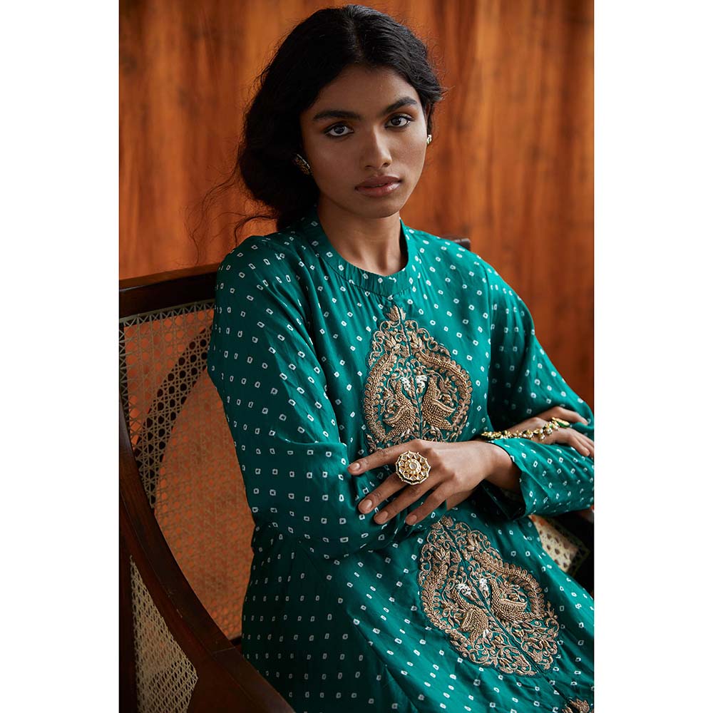 PINK CITY BY SARIKA Bandhni Signature Gown