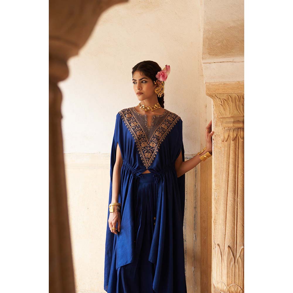 PINK CITY BY SARIKA Women's Kamal Ki Kadhai Cape Style Top and Skirt (Set of 2)