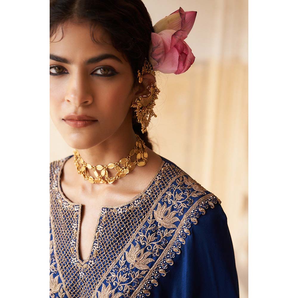 PINK CITY BY SARIKA Women's Kamal Ki Kadhai Cape Style Top and Skirt (Set of 2)