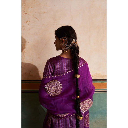 PINK CITY BY SARIKA Women's Mandala Kurta with Pant and Dupatta (Set of 3)