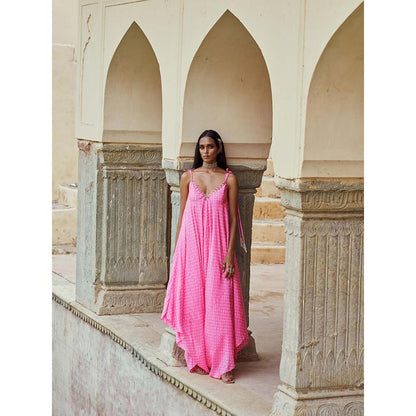 PINK CITY BY SARIKA Pink Gulabi Jumpsuit