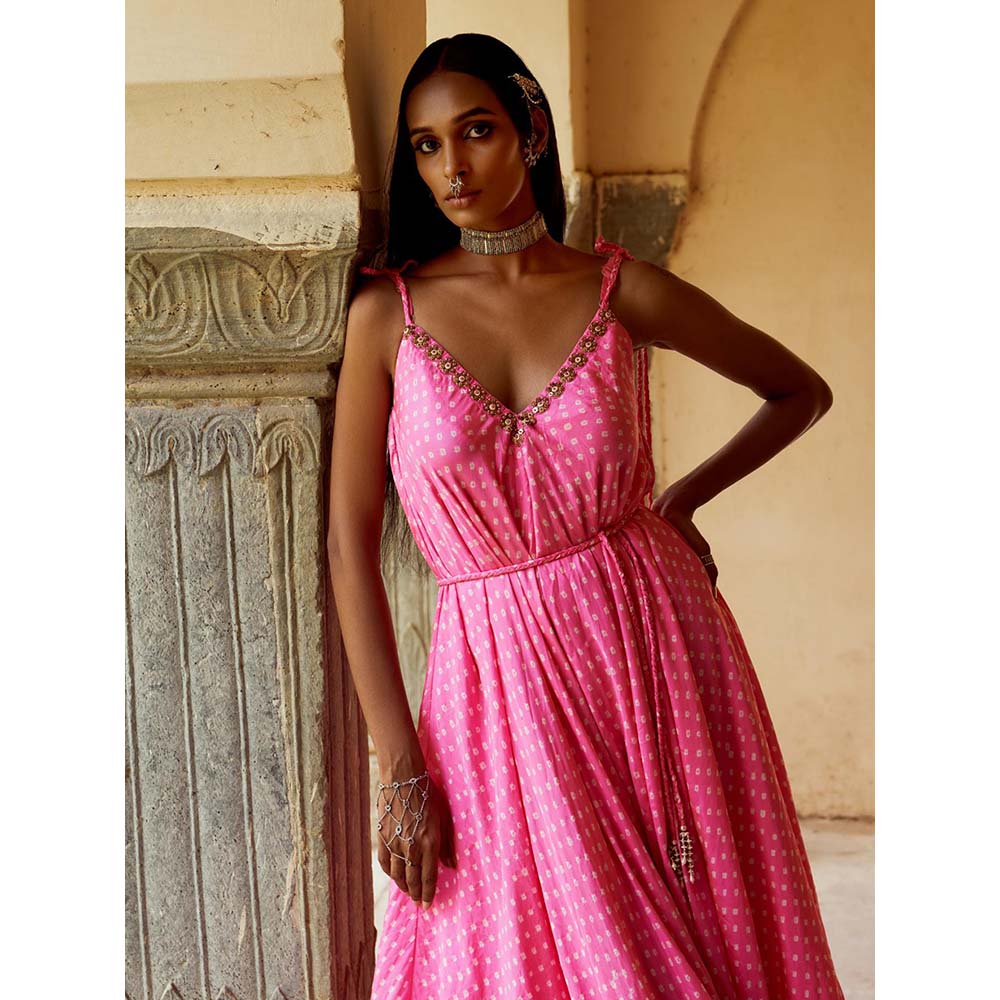 PINK CITY BY SARIKA Pink Gulabi Jumpsuit