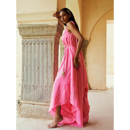 PINK CITY BY SARIKA Pink Gulabi Jumpsuit