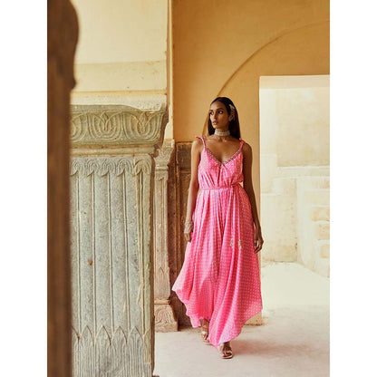 PINK CITY BY SARIKA Pink Gulabi Jumpsuit