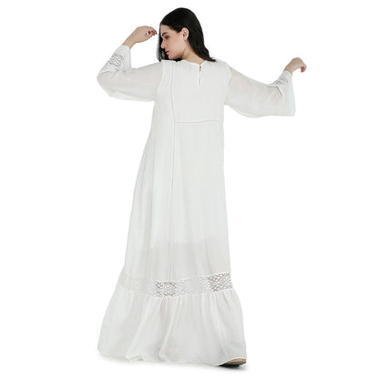 Pinnacle By Shruti Sancheti White High Low Embroidered Midi Dress