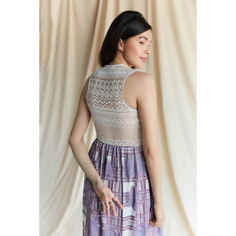 Pinnacle By Shruti Sancheti Multi-Color Printed And Embroidered Tiered Maxi