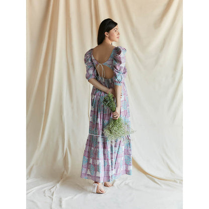 Pinnacle By Shruti Sancheti Multi-Color Mul Printed And Embroidered Maxi