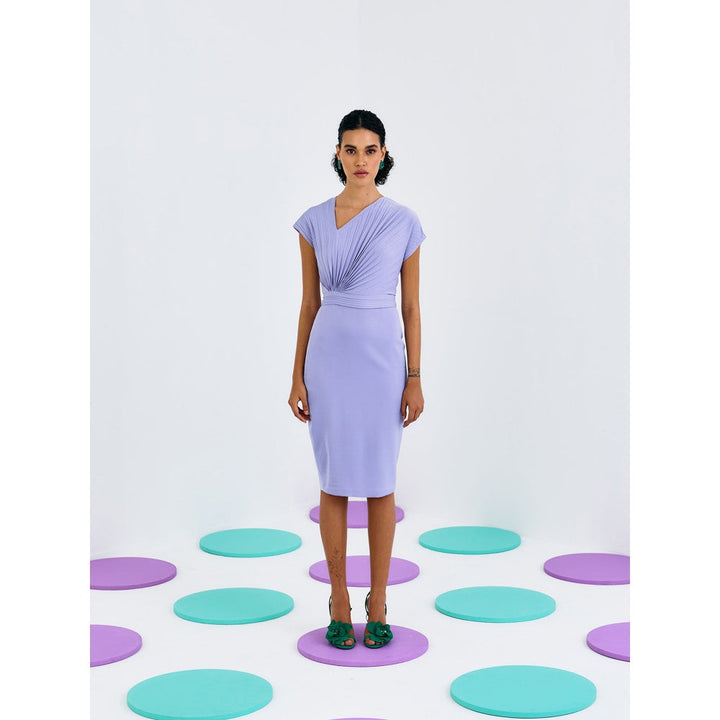 Pleats by Aruni Lilac Classic Pleated Dress