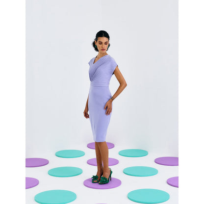 Pleats by Aruni Lilac Classic Pleated Dress