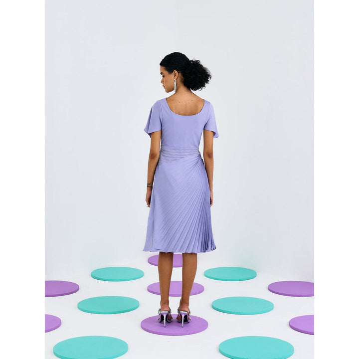 Pleats by Aruni Lilac Timeless Pleated Dress