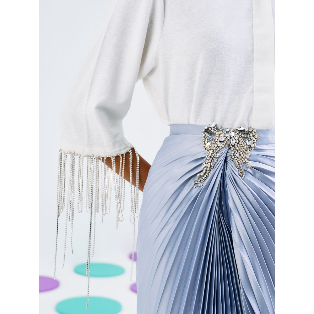 Pleats by Aruni Blue Forever Pleated Skirt