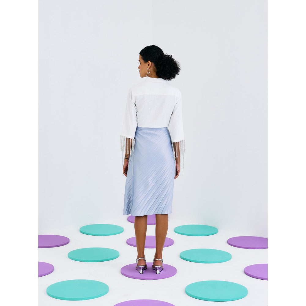 Pleats by Aruni Blue Forever Pleated Skirt