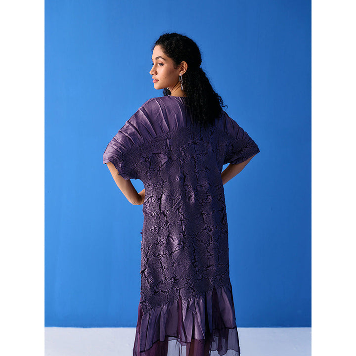 Pleats by Aruni Purple Crinkled Dress