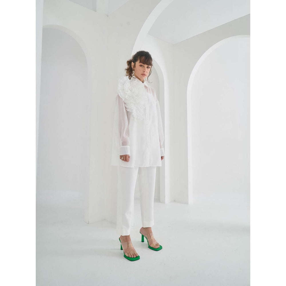 Pleats by Aruni White Yasmin Shirt