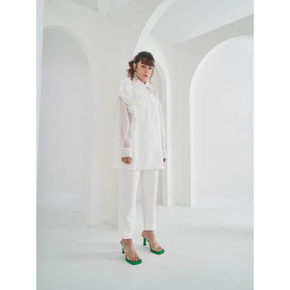 Pleats by Aruni White Yasmin Shirt