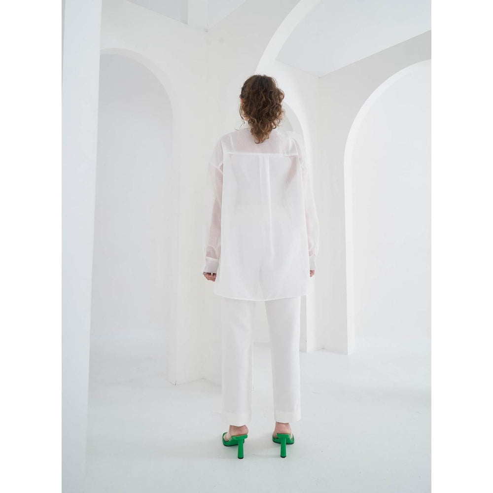 Pleats by Aruni White Yasmin Shirt