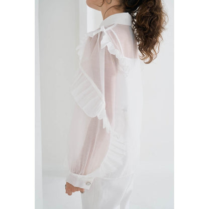 Pleats by Aruni White Matie Shirt