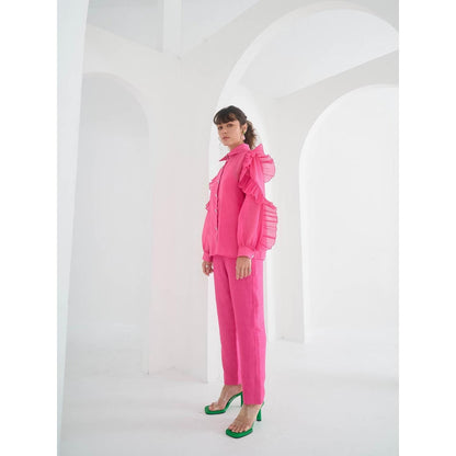 Pleats by Aruni Pink Matie Shirt