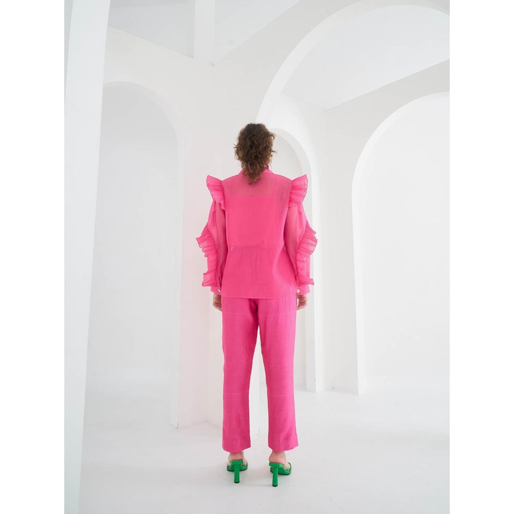 Pleats by Aruni Pink Matie Shirt