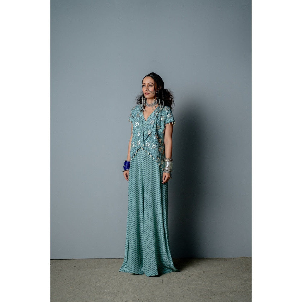 POOJA RAJGARHIA GUPTA Nerfetiti Jumpsuit with Jacket (Set of 2)