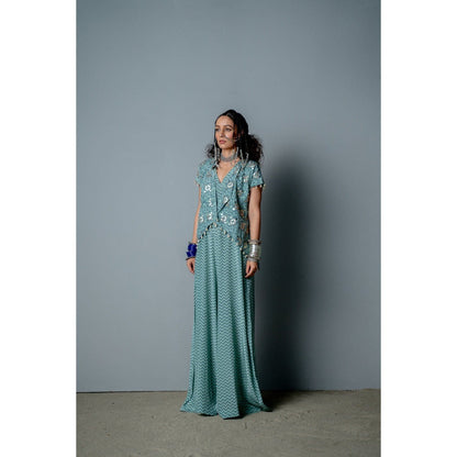 POOJA RAJGARHIA GUPTA Nerfetiti Jumpsuit with Jacket (Set of 2)