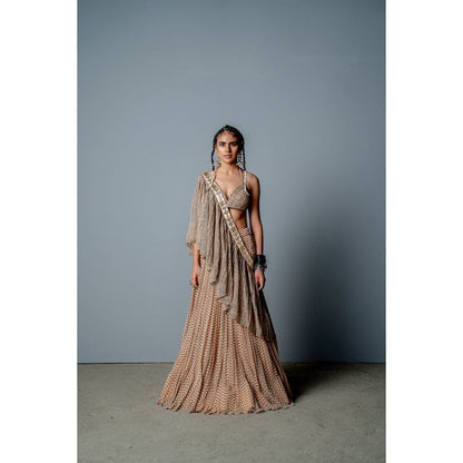 POOJA RAJGARHIA GUPTA The Amina Gather Lehenga (Set of 3)