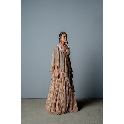 POOJA RAJGARHIA GUPTA The Amina Gather Lehenga (Set of 3)