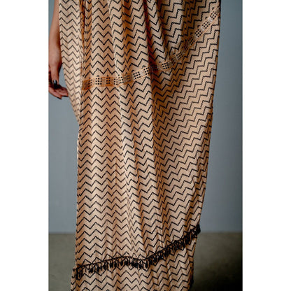 POOJA RAJGARHIA GUPTA The Zenobia Drape Saree with Attached Pant and with Stitched Blouse