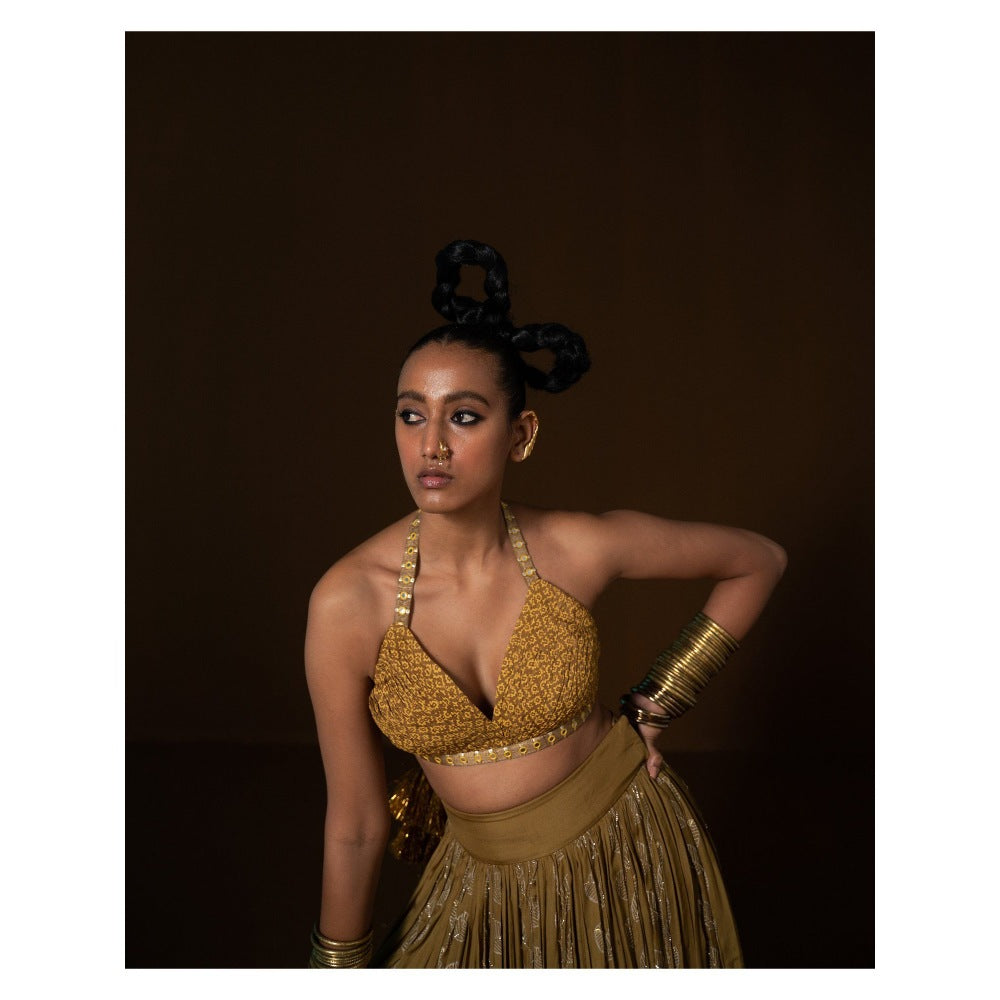 POOJA RAJGARHIA GUPTA Manjari Lehenga (Set of 3)