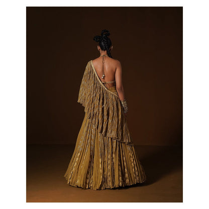 POOJA RAJGARHIA GUPTA Manjari Lehenga (Set of 3)