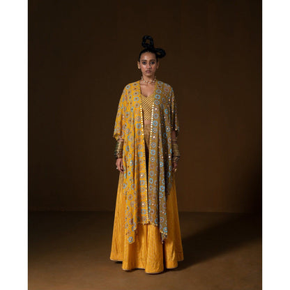 POOJA RAJGARHIA GUPTA Kesar Sharara (Set of 3)