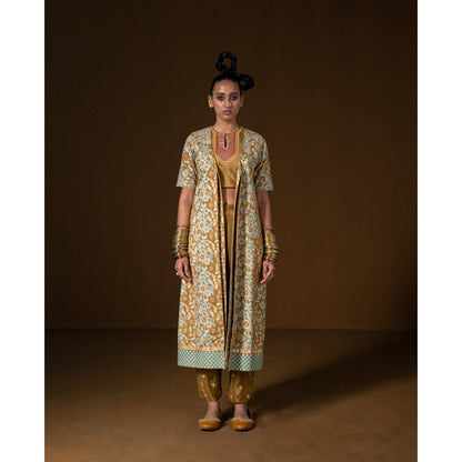 POOJA RAJGARHIA GUPTA Manjari Top with Pant and Jacket (Set of 3)