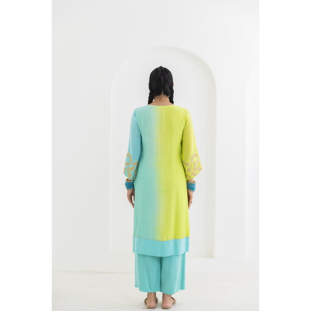 POOJA RAJGARHIA GUPTA Mogra Kurta with Pant (Set of 2)