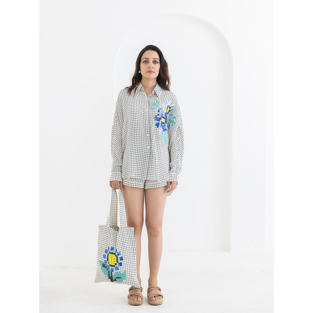 POOJA RAJGARHIA GUPTA White Kimino Co-Ord (Set of 2)