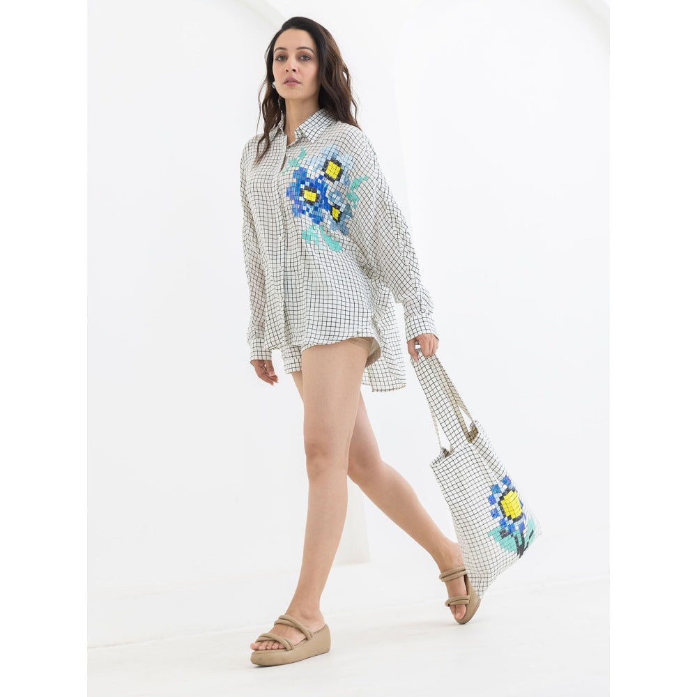 POOJA RAJGARHIA GUPTA White Kimino Co-Ord (Set of 2)