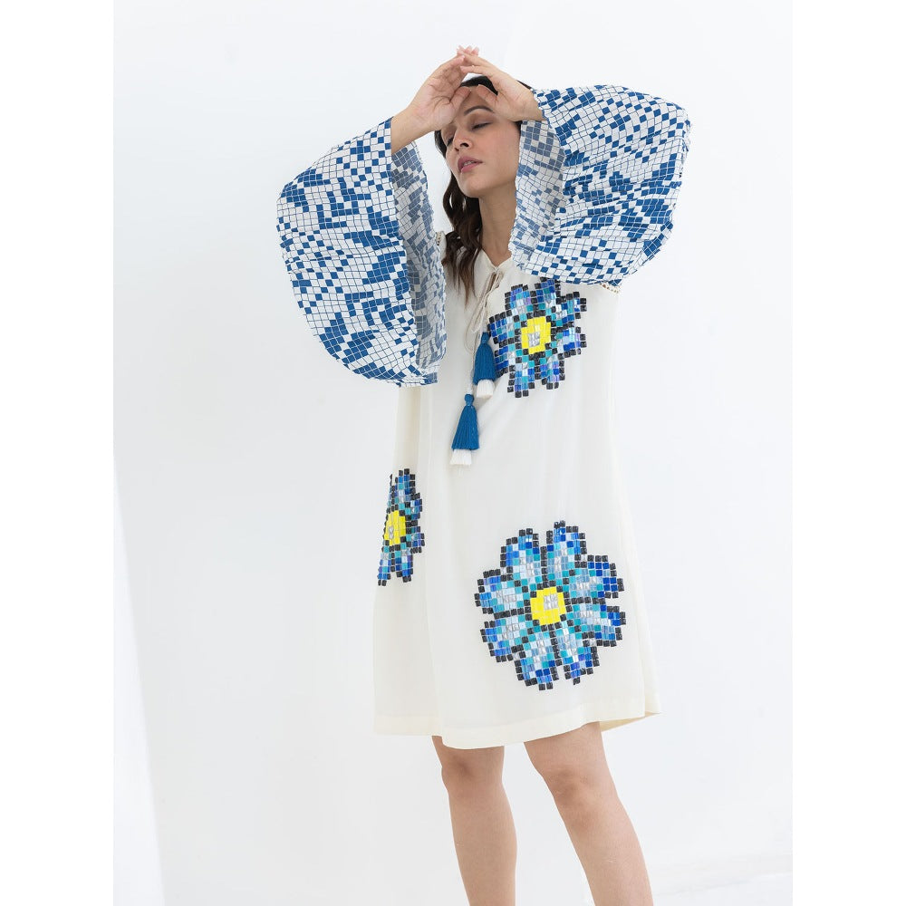 POOJA RAJGARHIA GUPTA White Sunflower Dress