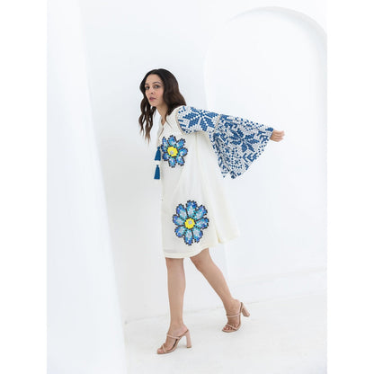 POOJA RAJGARHIA GUPTA White Sunflower Dress