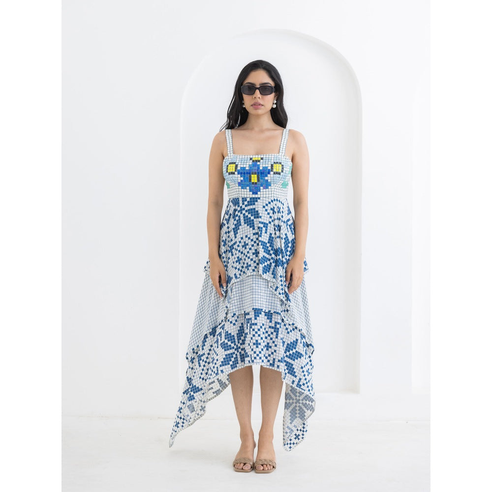 POOJA RAJGARHIA GUPTA Blue Matrix Dress