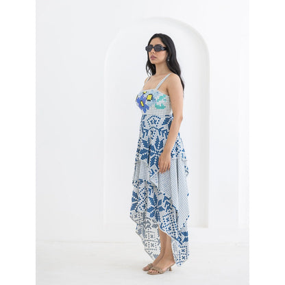 POOJA RAJGARHIA GUPTA Blue Matrix Dress