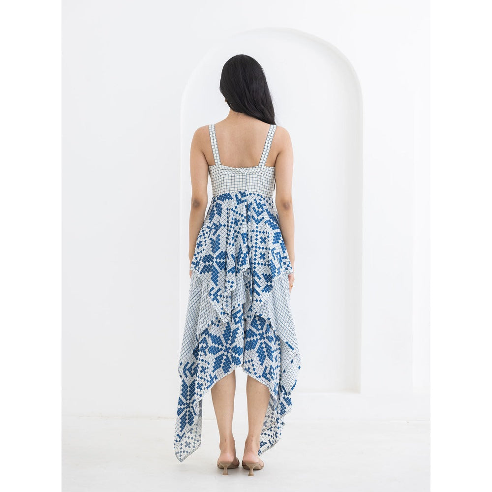 POOJA RAJGARHIA GUPTA Blue Matrix Dress