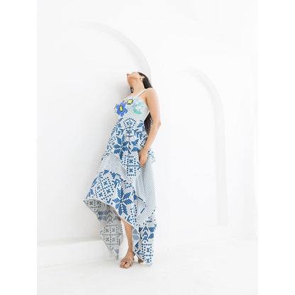 POOJA RAJGARHIA GUPTA Blue Matrix Dress