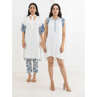POOJA RAJGARHIA GUPTA White Frill Co-Ord (Set of 2)