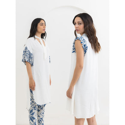 POOJA RAJGARHIA GUPTA White Frill Co-Ord (Set of 2)