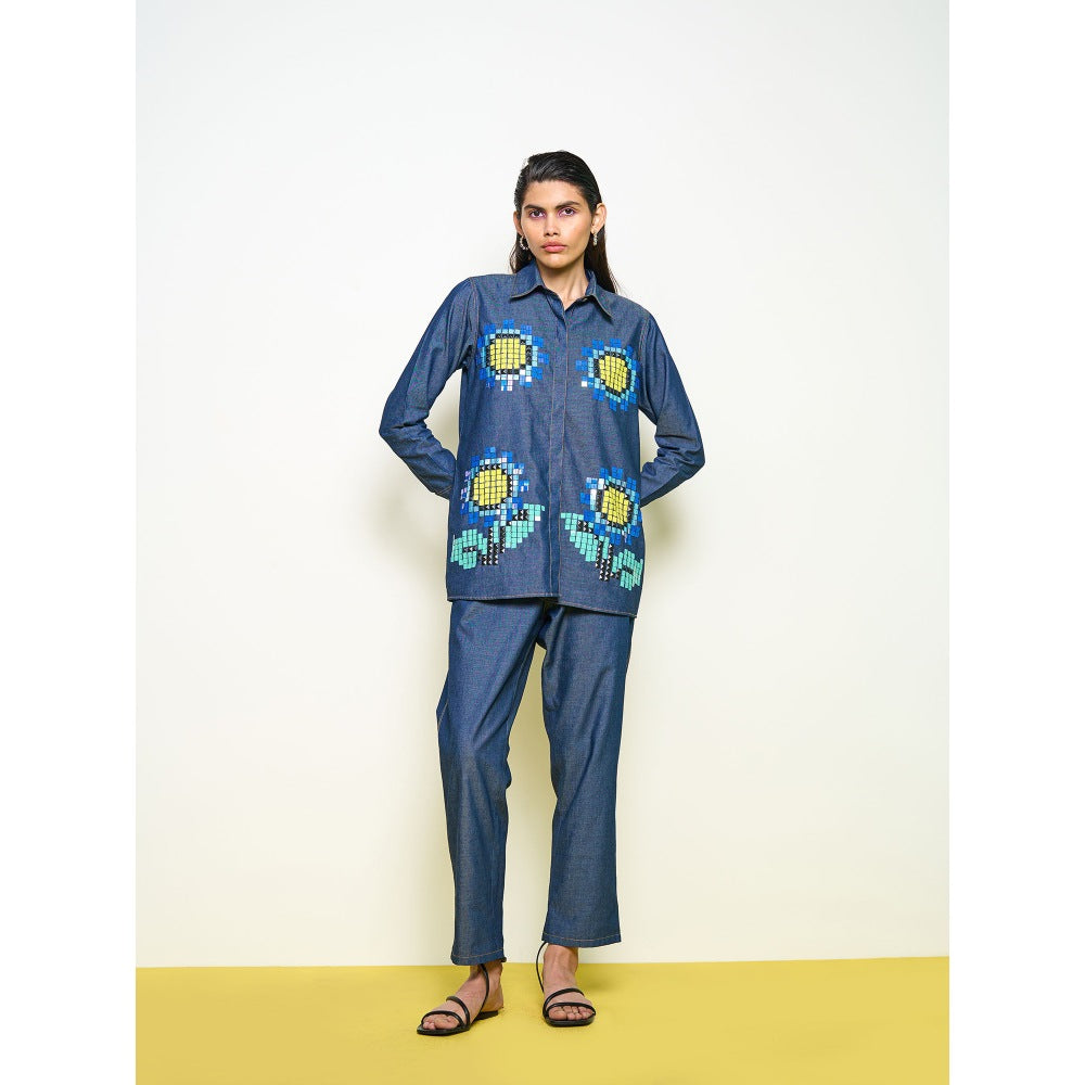 POOJA RAJGARHIA GUPTA Blue Denim Pant