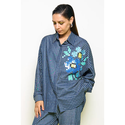 POOJA RAJGARHIA GUPTA Blue Denim Kimono Shirt